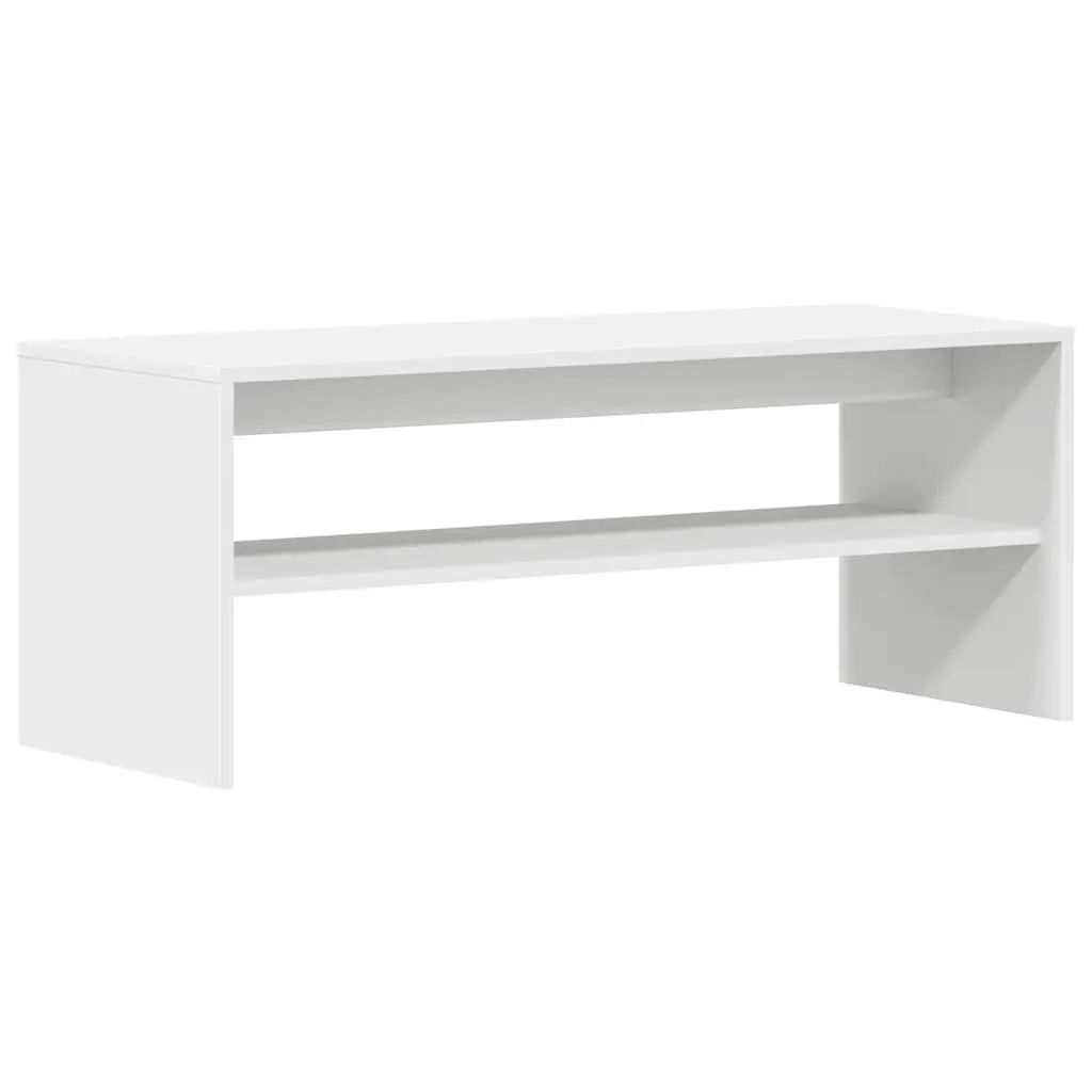 White Engineered Wood TV Cabinet 100x40x40 cm