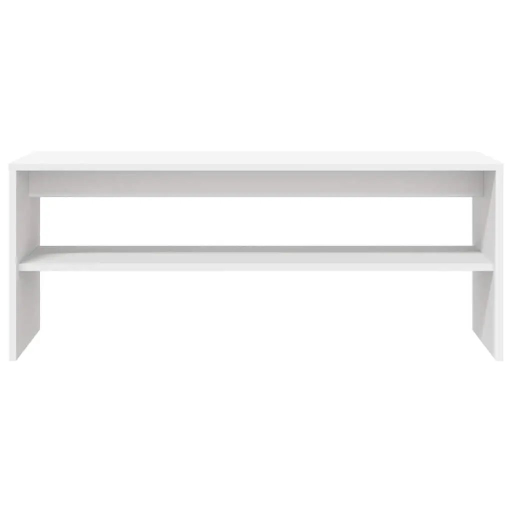 White Engineered Wood TV Cabinet 100x40x40 cm