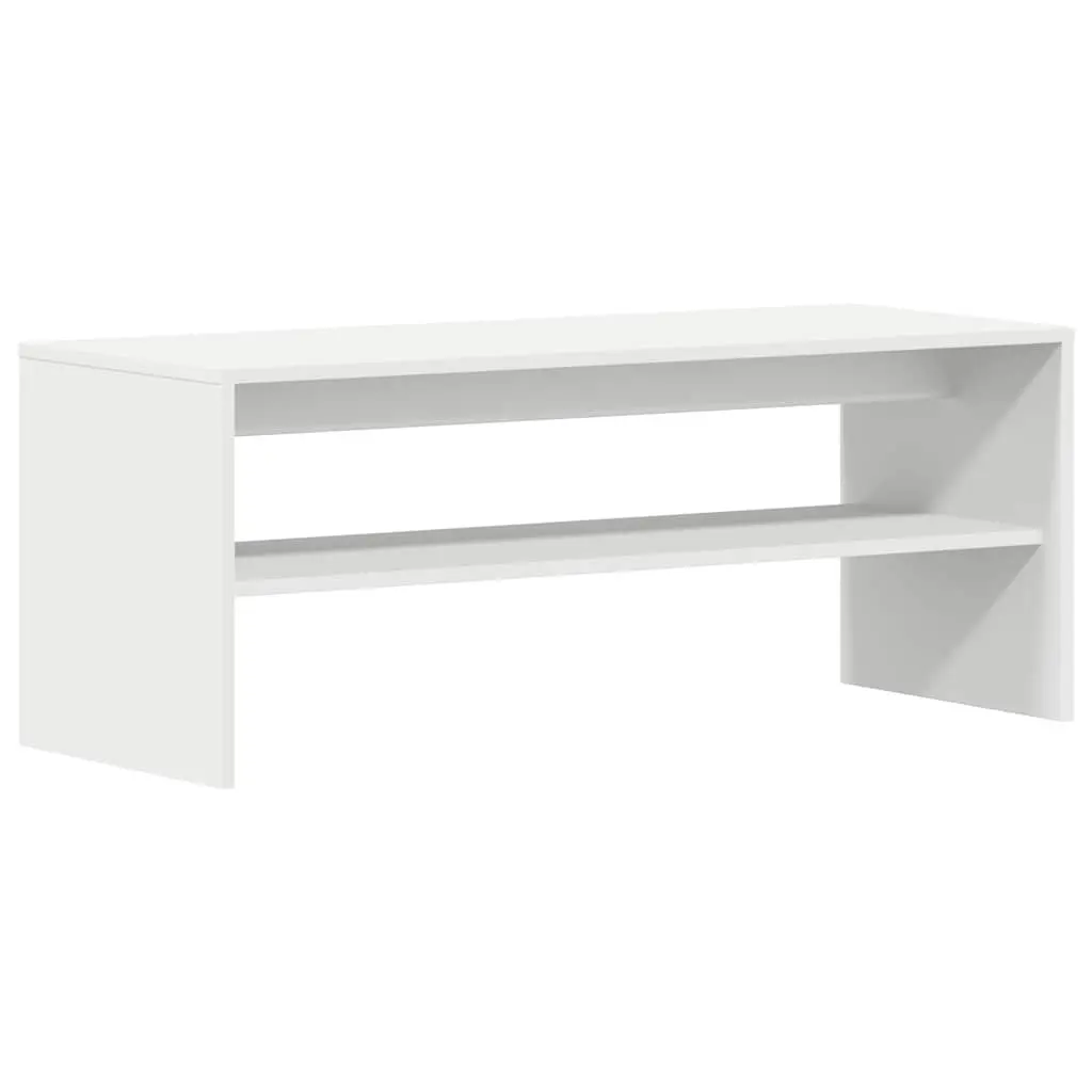 White Engineered Wood TV Cabinet 100x40x40 cm