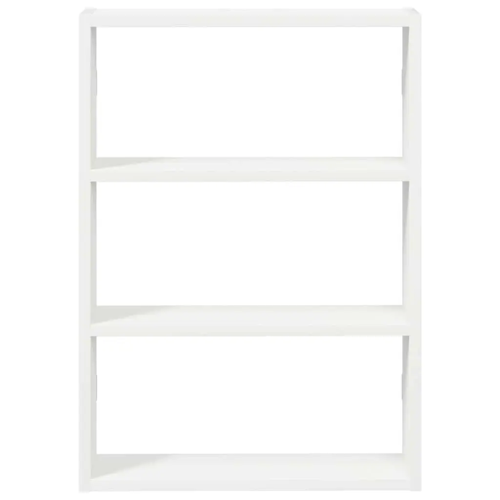 Wall Shelf White Floating Storage Organiser 43x9x60cm Engineered Wood