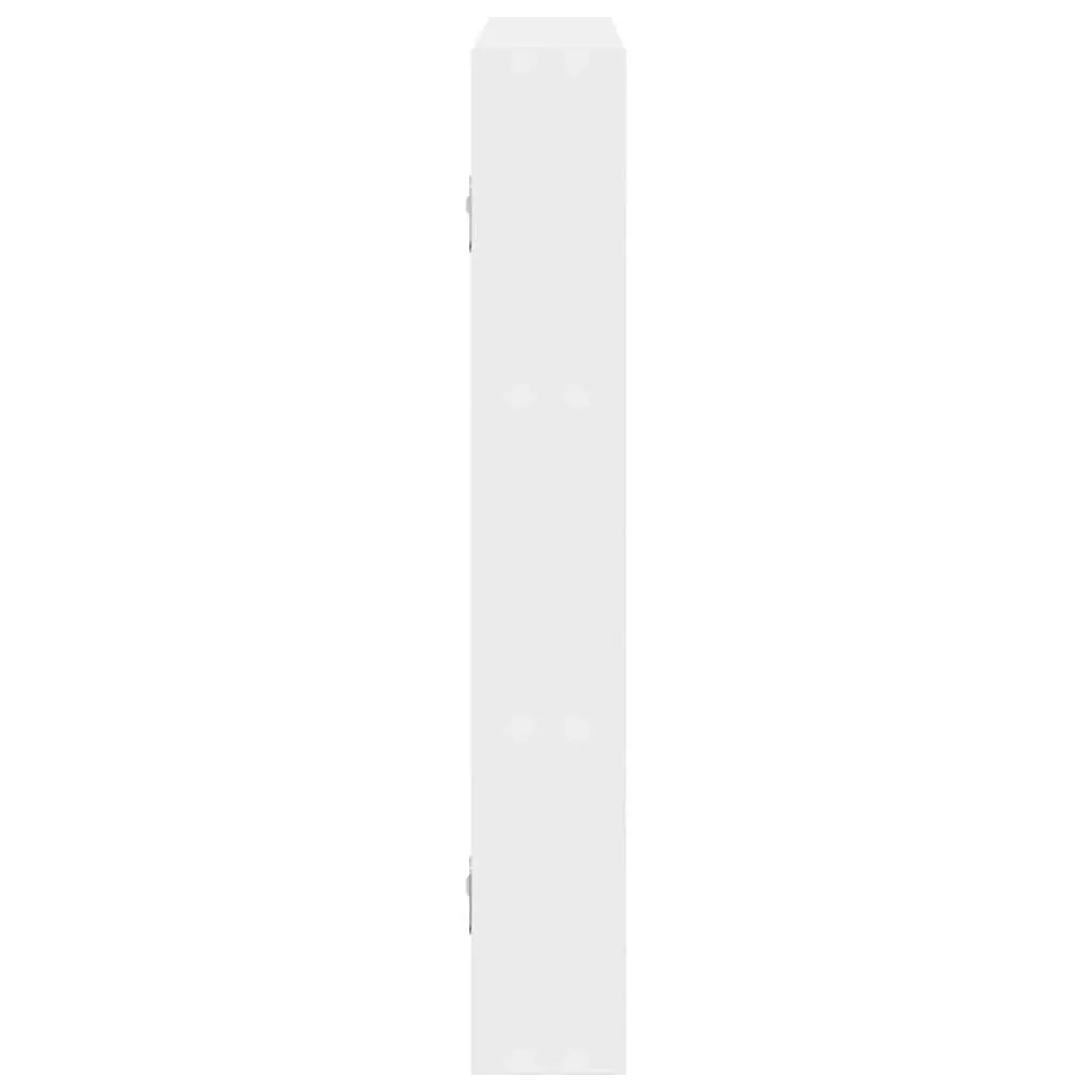 Wall Shelf White Floating Storage Organiser 43x9x60cm Engineered Wood