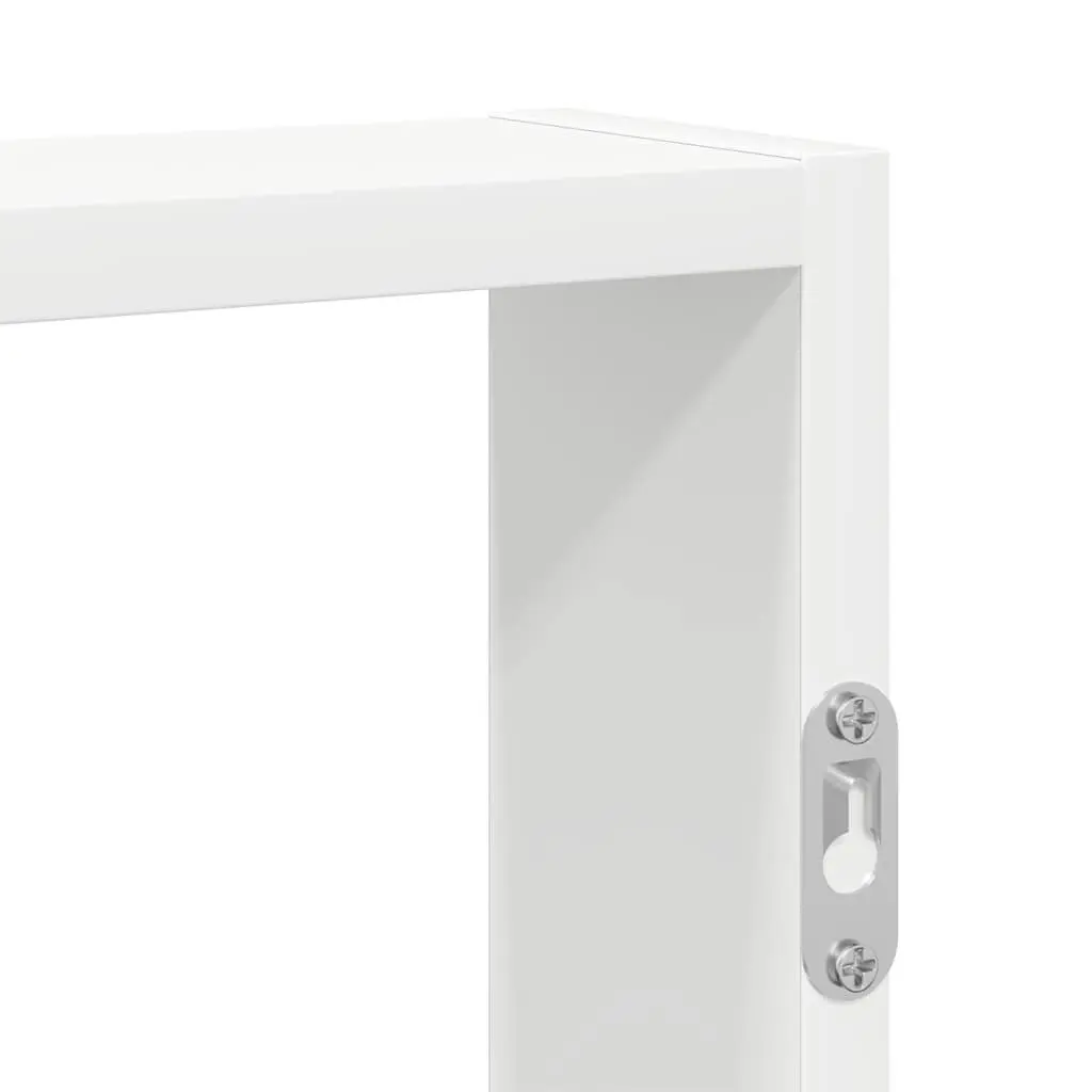 Wall Shelf White Floating Storage Organiser 43x9x60cm Engineered Wood
