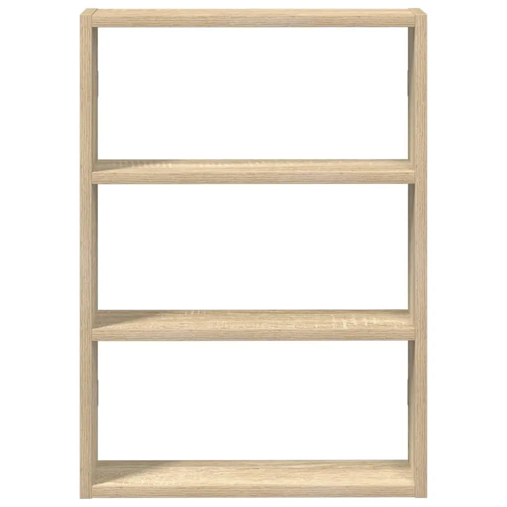 Wall Shelf Floating Sonoma Oak Brown Engineered Wood Storage Organizer