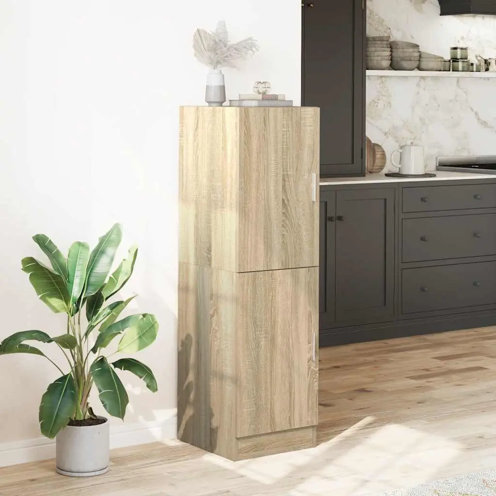 Sonoma Oak Kitchen Cabinet Storage Unit in Engineered Wood