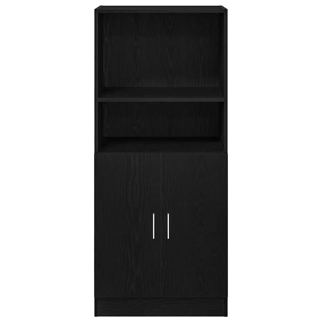 Black Kitchen Cabinet Storage Organizer with Doors