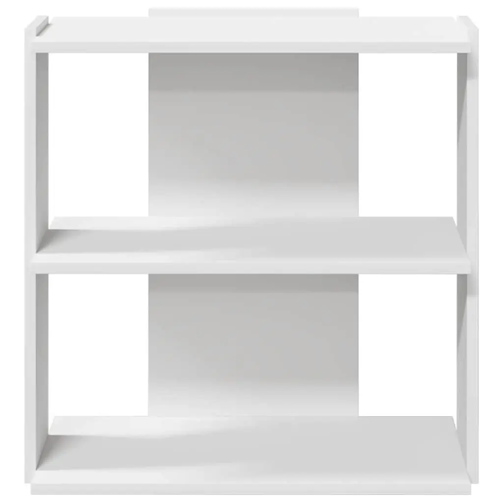 3-Tier Bookcase White 60x30x60cm Engineered Wood Storage Shelving Unit Display Organiser