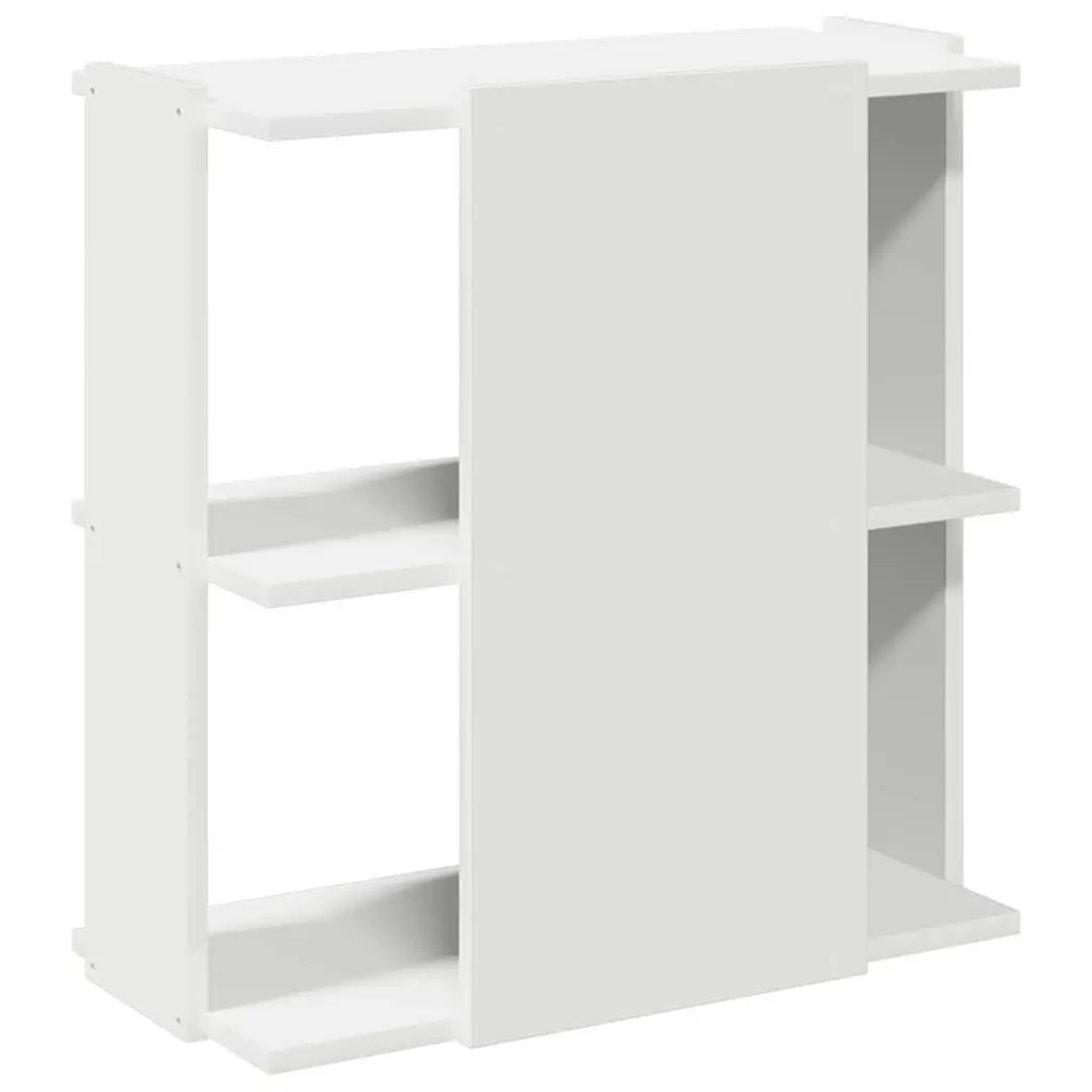3-Tier Bookcase White 60x30x60cm Engineered Wood Storage Shelving Unit Display Organiser