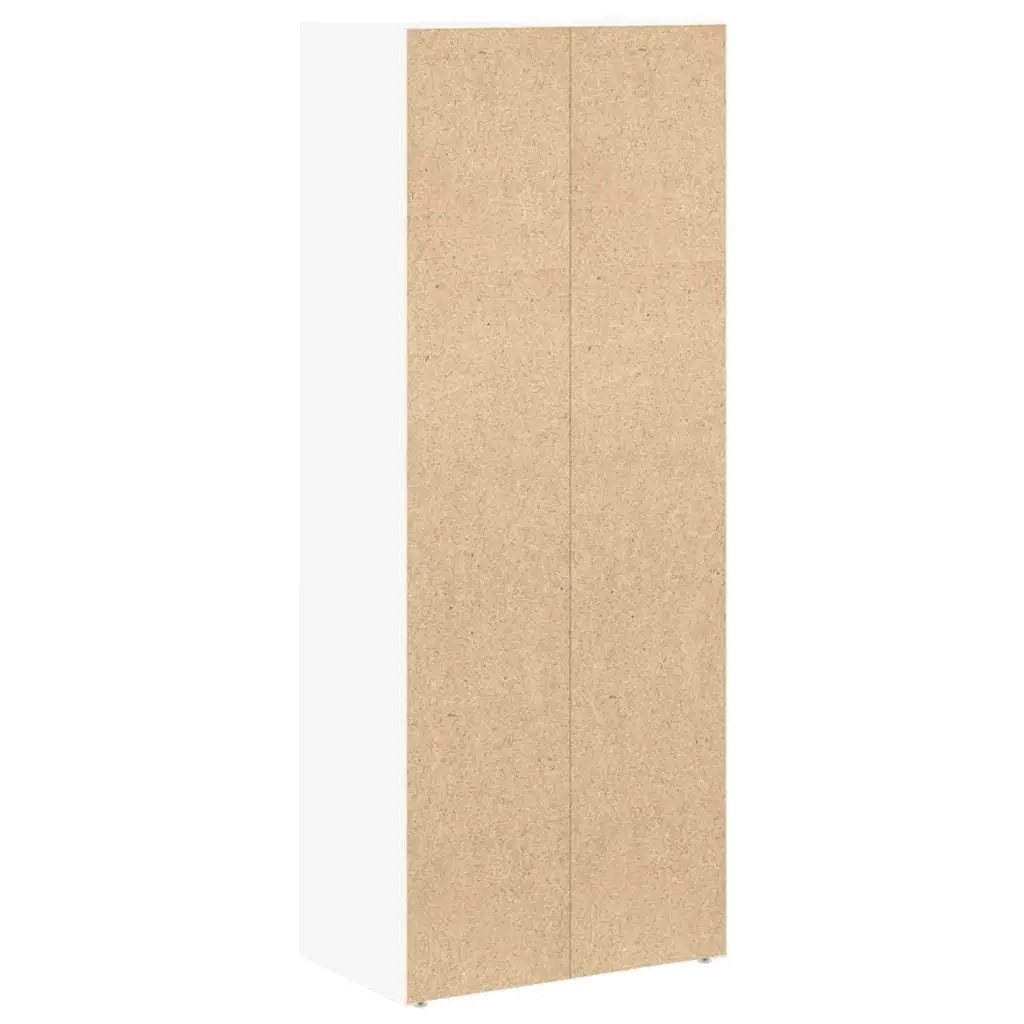 Bookcase White 40x24x102cm Storage Cabinet With Doors Shelving Unit