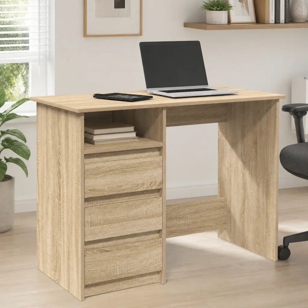 Sonoma Oak Writing Desk for Home Office and Study