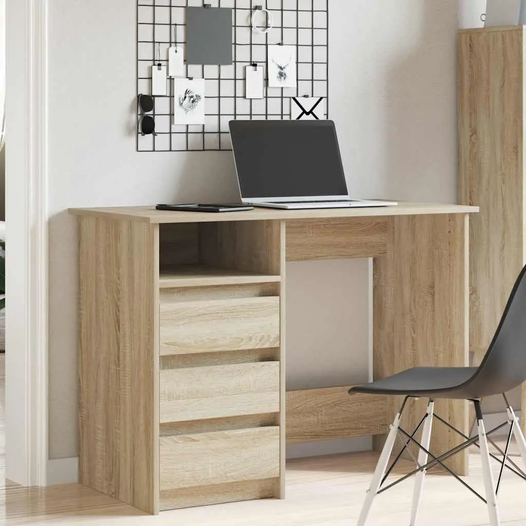 Sonoma Oak Writing Desk for Home Office and Study