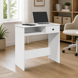 White Writing Desk for Home Office 80x40x75cm
