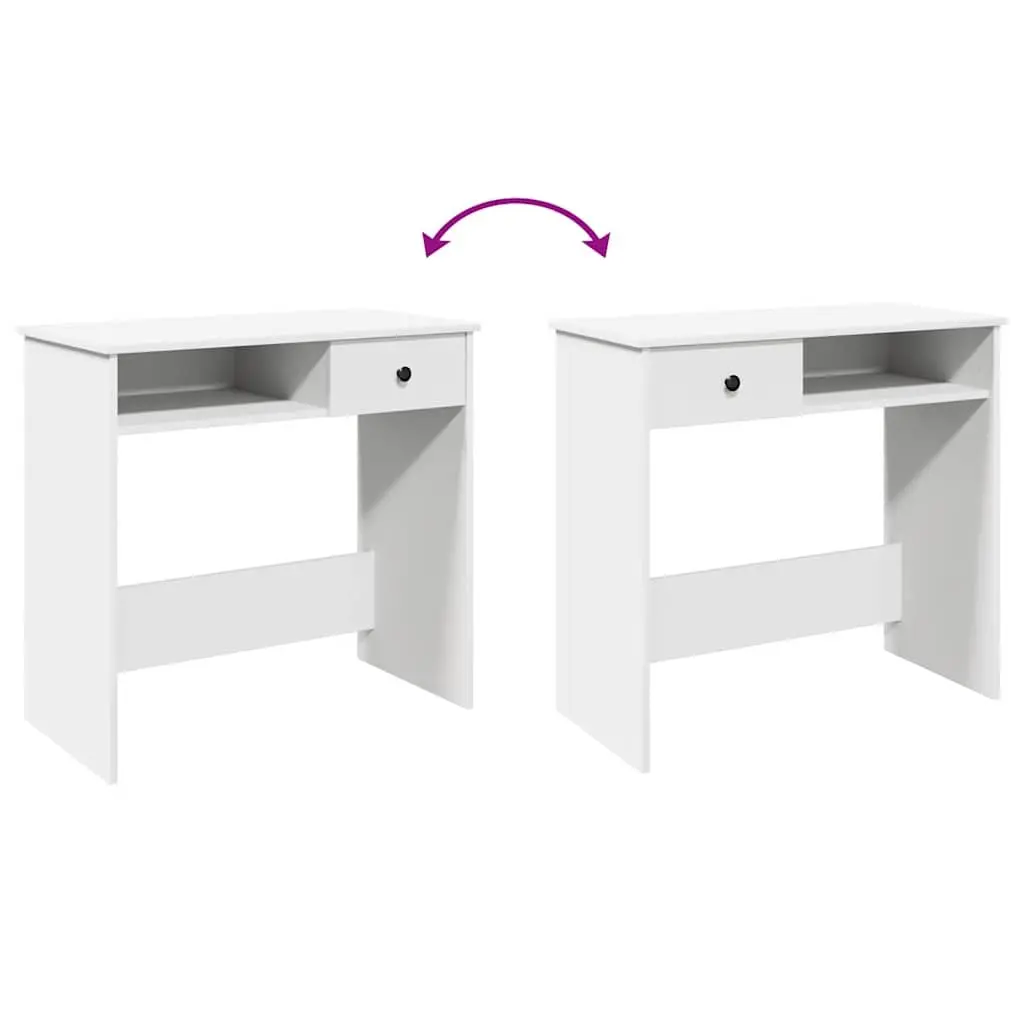 White Writing Desk for Home Office 80x40x75cm