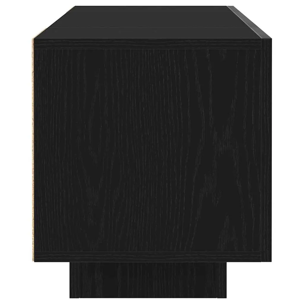 TV Cabinet Black Modern 160x35x40cm Engineered Wood