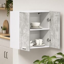 Grey Kitchen Wall Cabinet 60x31x60cm for Organized Living