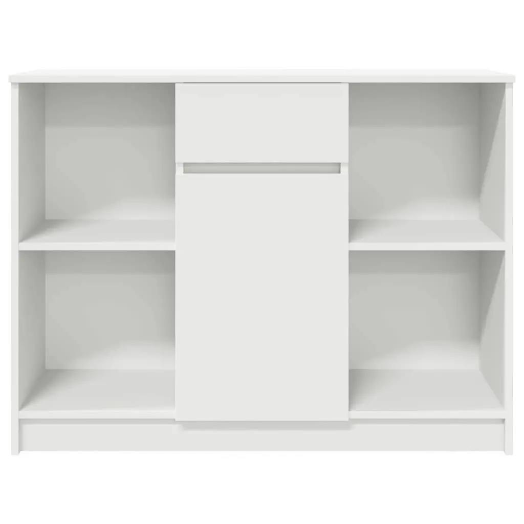 White Sideboard Cabinet with Drawer Storage