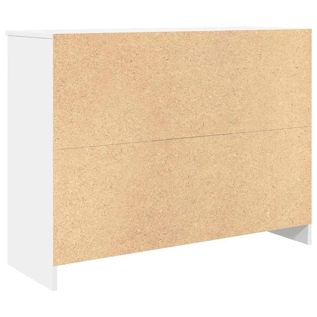 White Sideboard Cabinet with Drawer Storage