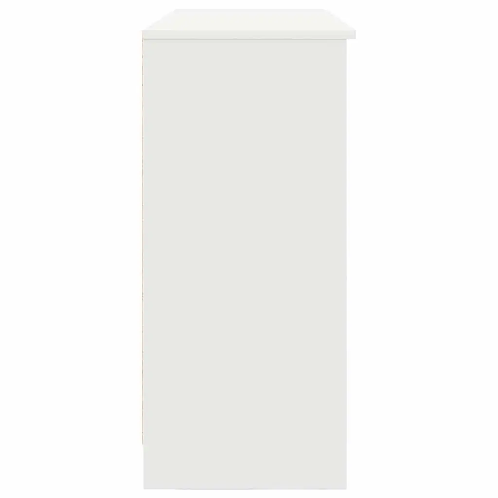 White Sideboard Cabinet with Drawer Storage