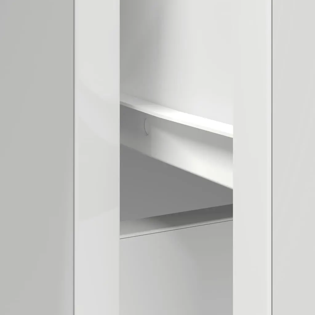 White Sideboard Cabinet with Drawer Storage