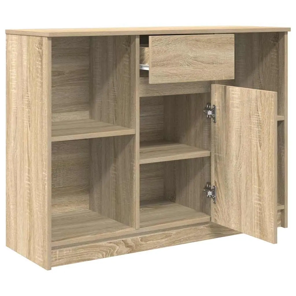 Brown Engineered Wood Sideboard Storage Cabinet