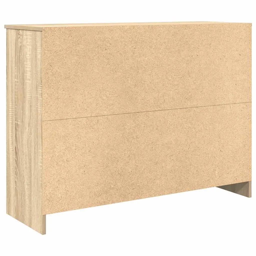 Brown Engineered Wood Sideboard Storage Cabinet