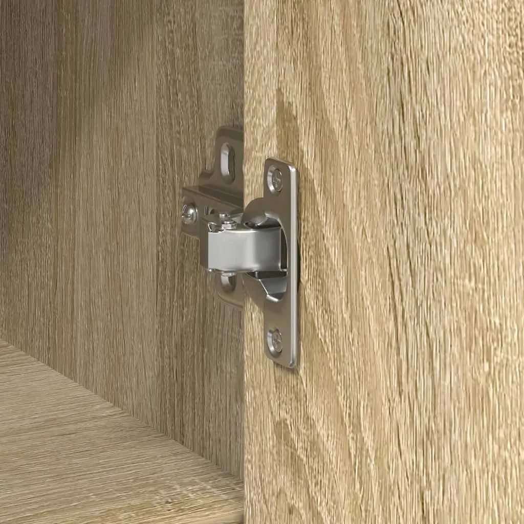 Brown Engineered Wood Sideboard Storage Cabinet