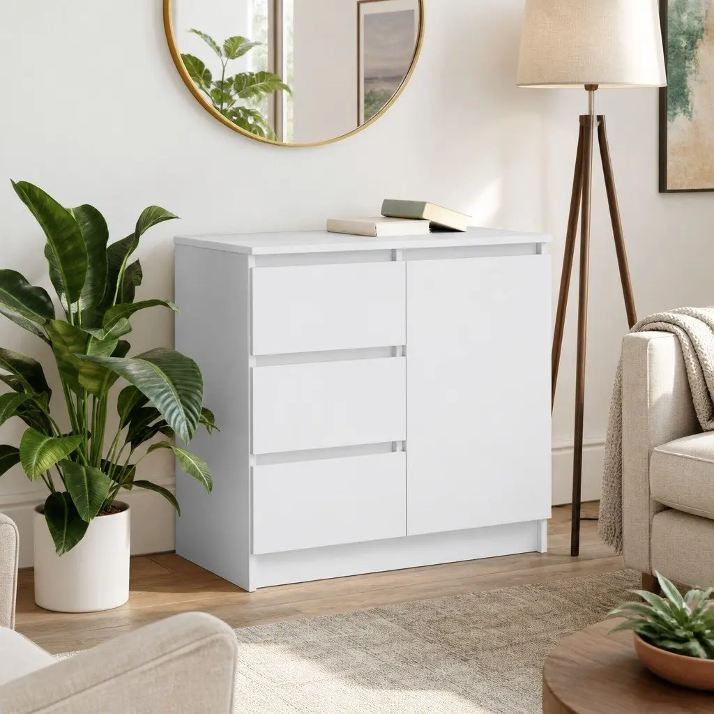 White Sideboard Storage Cabinet