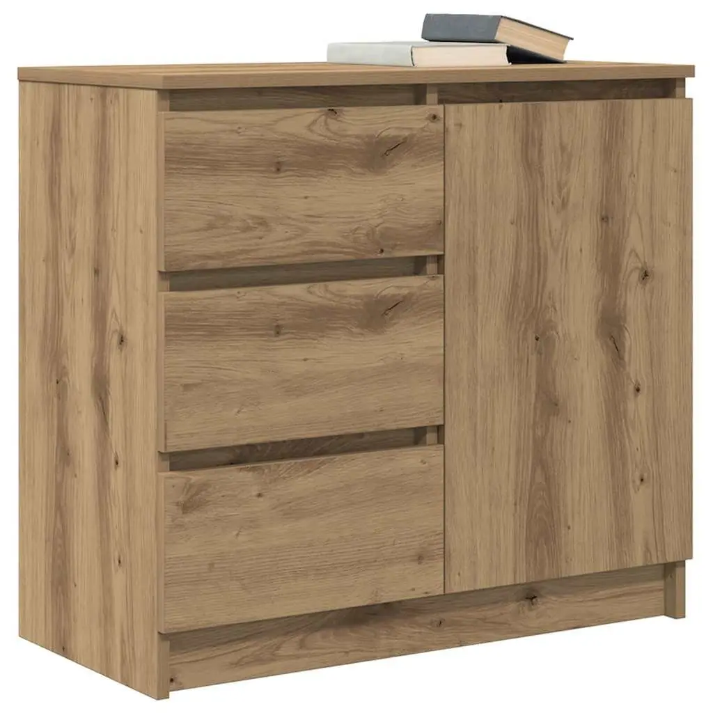 Brown Engineered Wood Sideboard Storage Cabinet