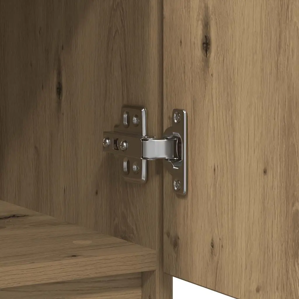 Brown Engineered Wood Sideboard Storage Cabinet