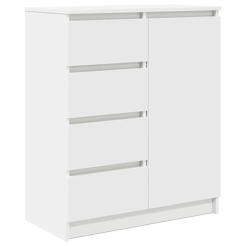 White Sideboard Cabinet with Storage Drawers