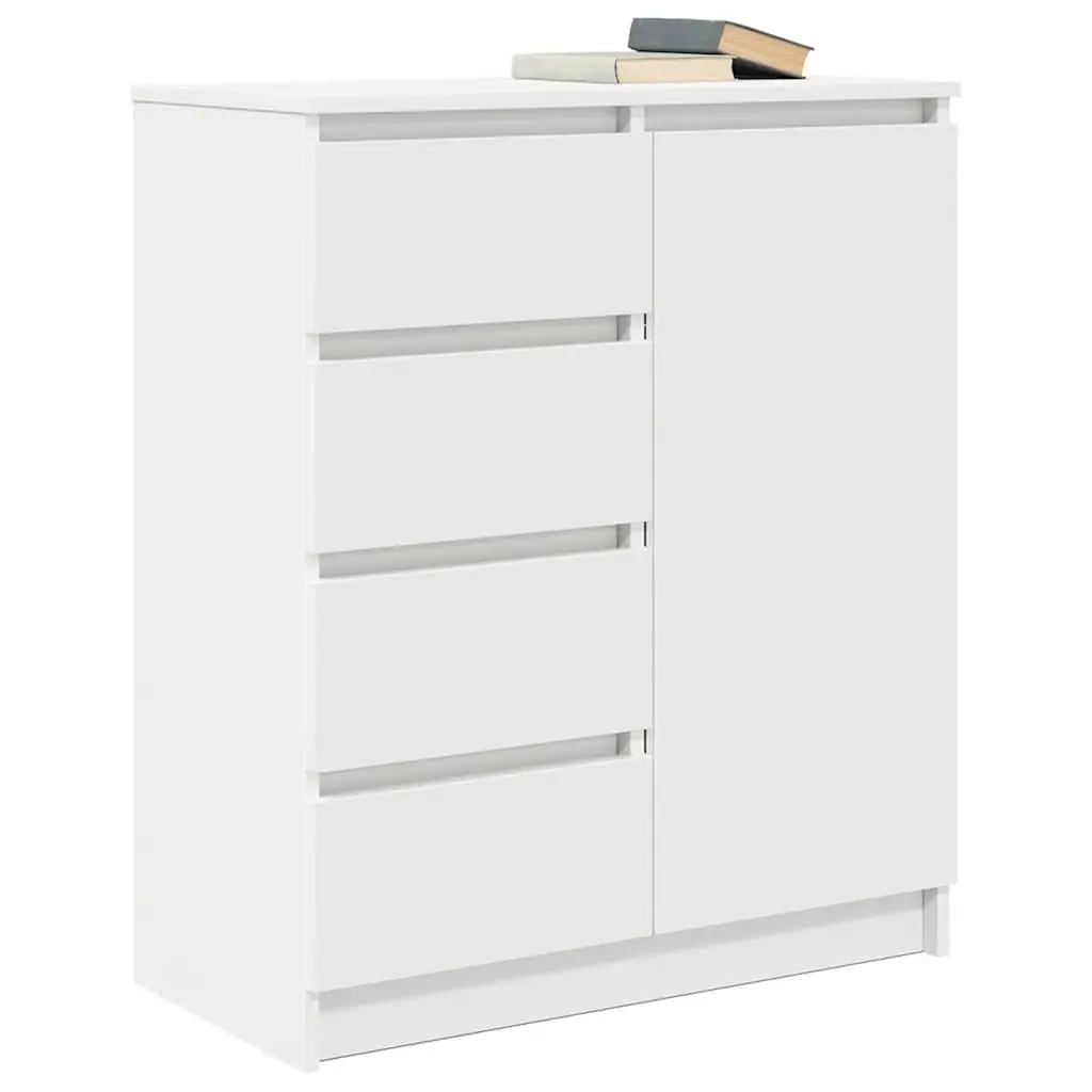 White Sideboard Cabinet with Storage Drawers