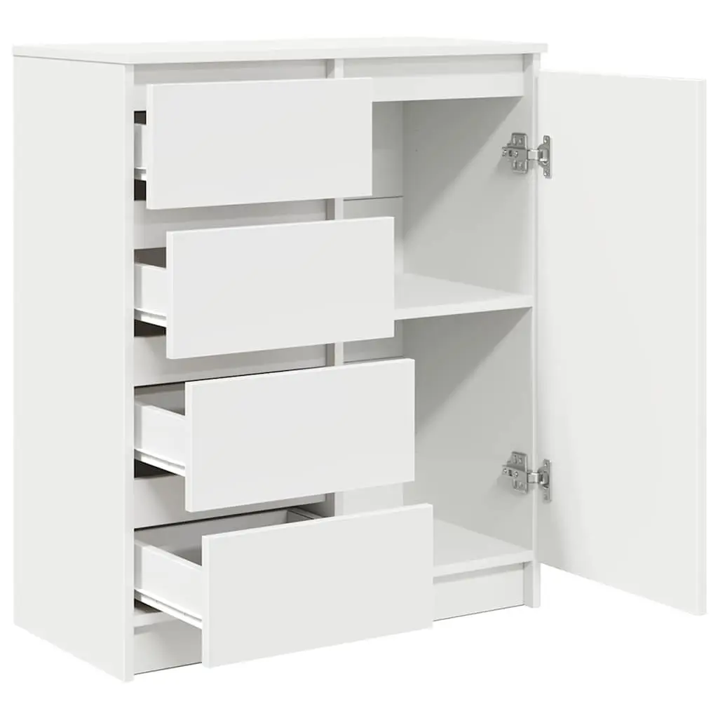 White Sideboard Cabinet with Storage Drawers