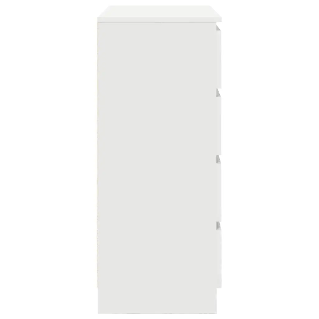 White Sideboard Cabinet with Storage Drawers