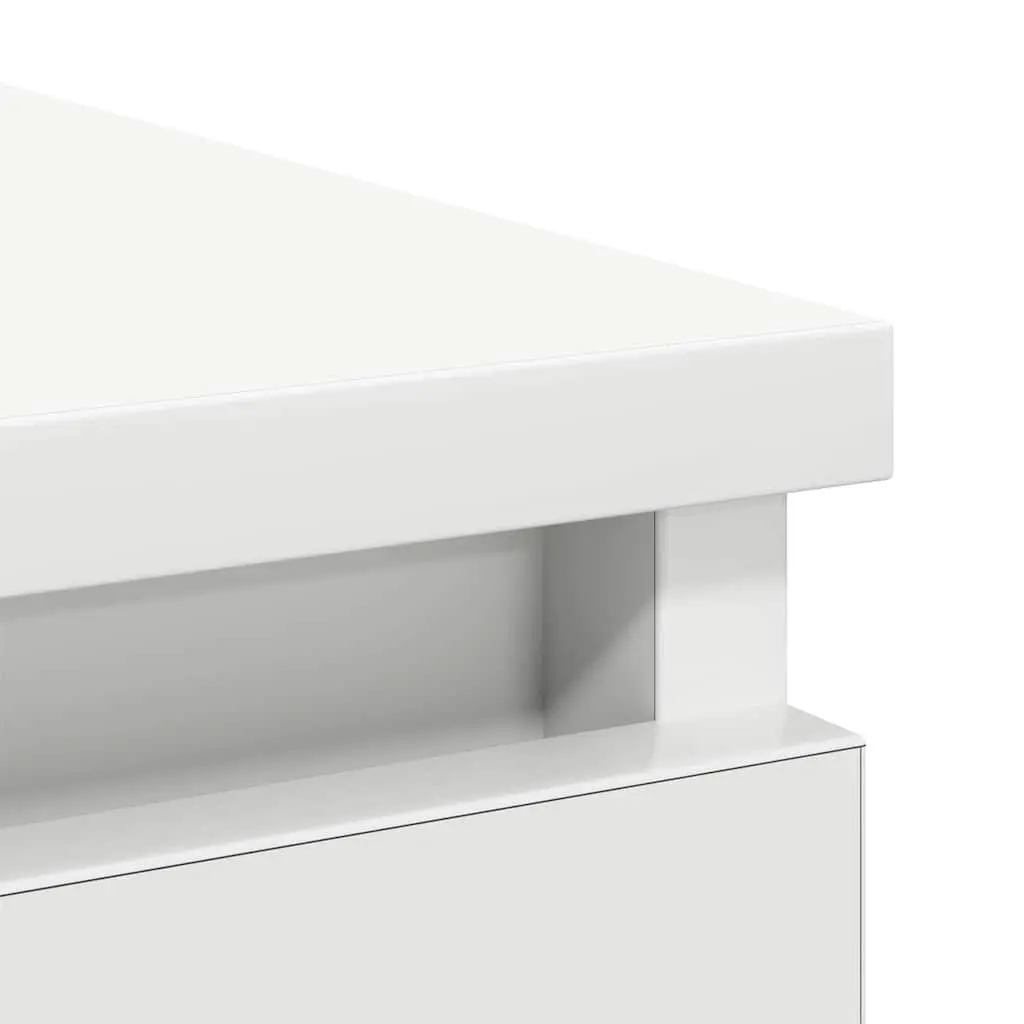 White Sideboard Cabinet with Storage Drawers