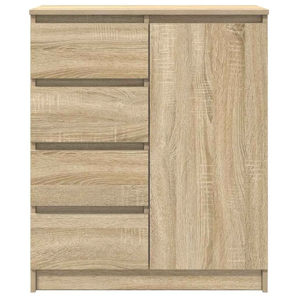 Brown Sideboard Storage Cabinet with Drawers