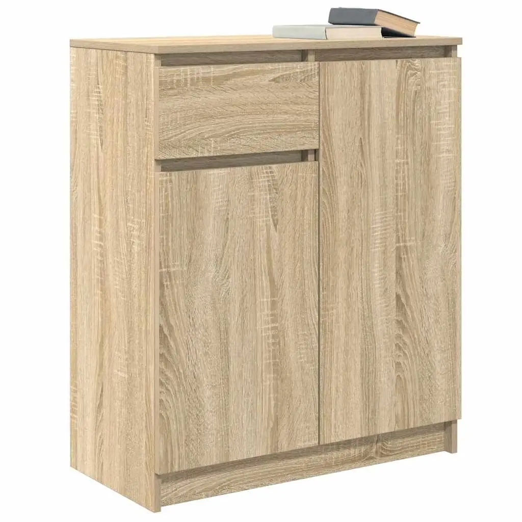 Brown Engineered Wood Sideboard Storage Cabinet