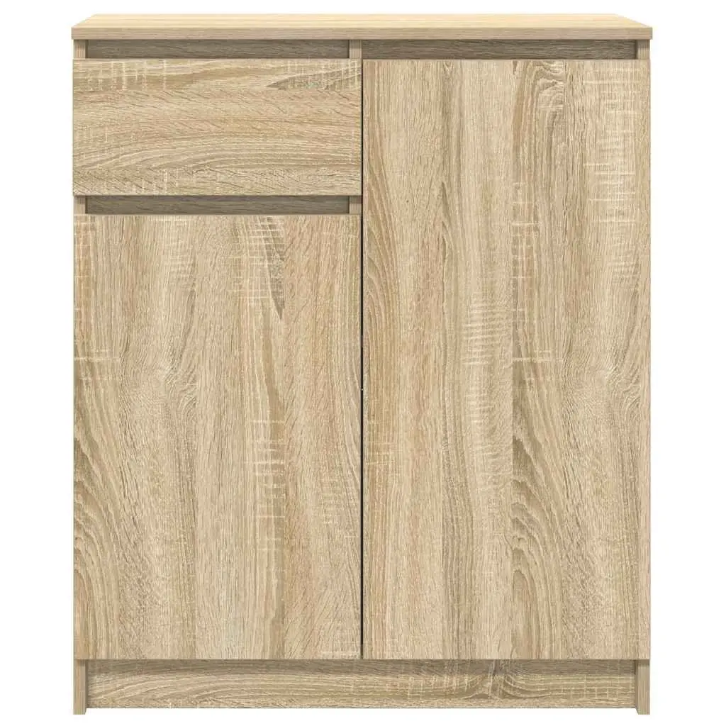 Brown Engineered Wood Sideboard Storage Cabinet