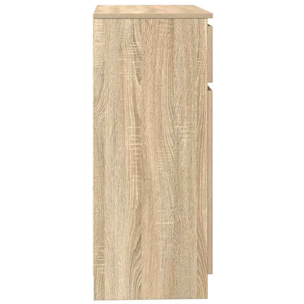 Brown Engineered Wood Sideboard Storage Cabinet
