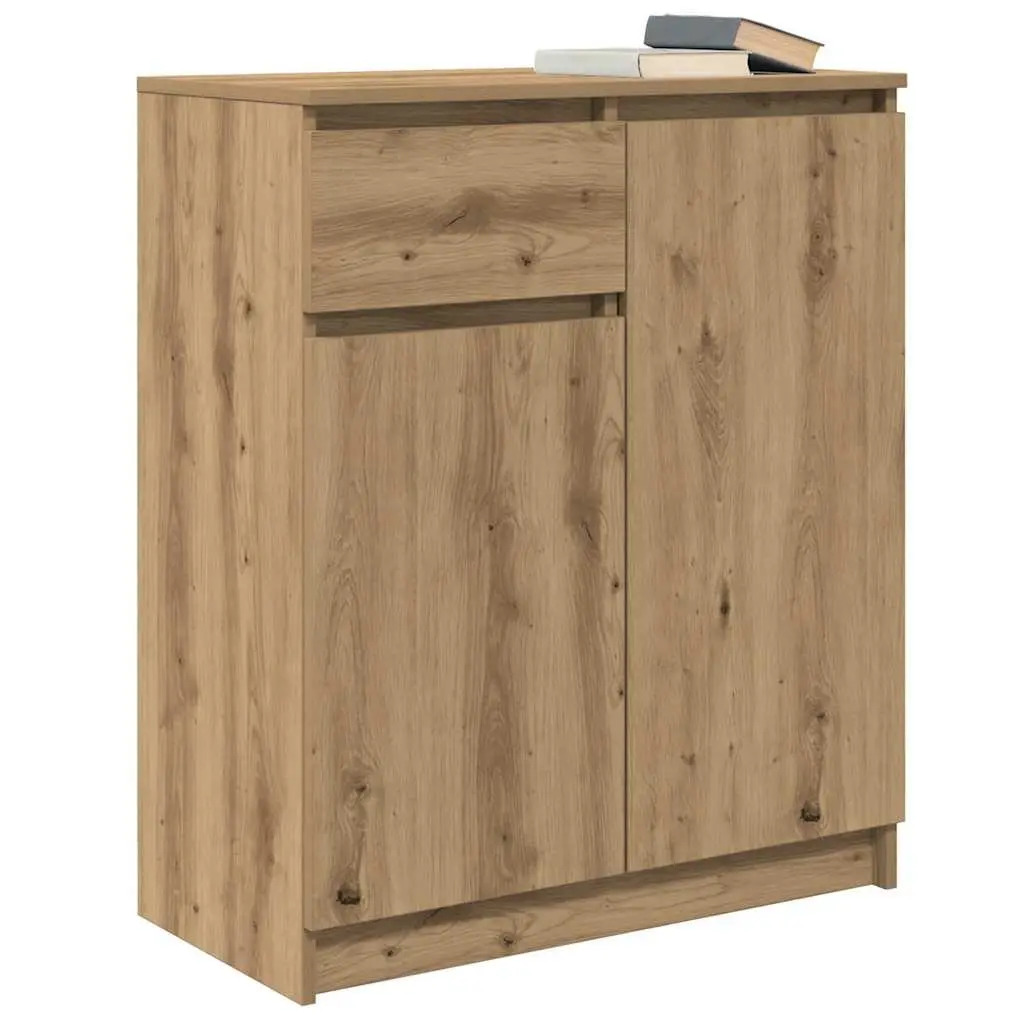 Brown Engineered Wood Sideboard Storage Cabinet