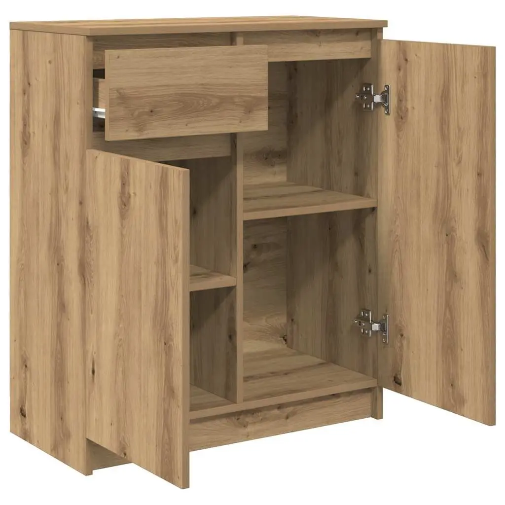 Brown Engineered Wood Sideboard Storage Cabinet