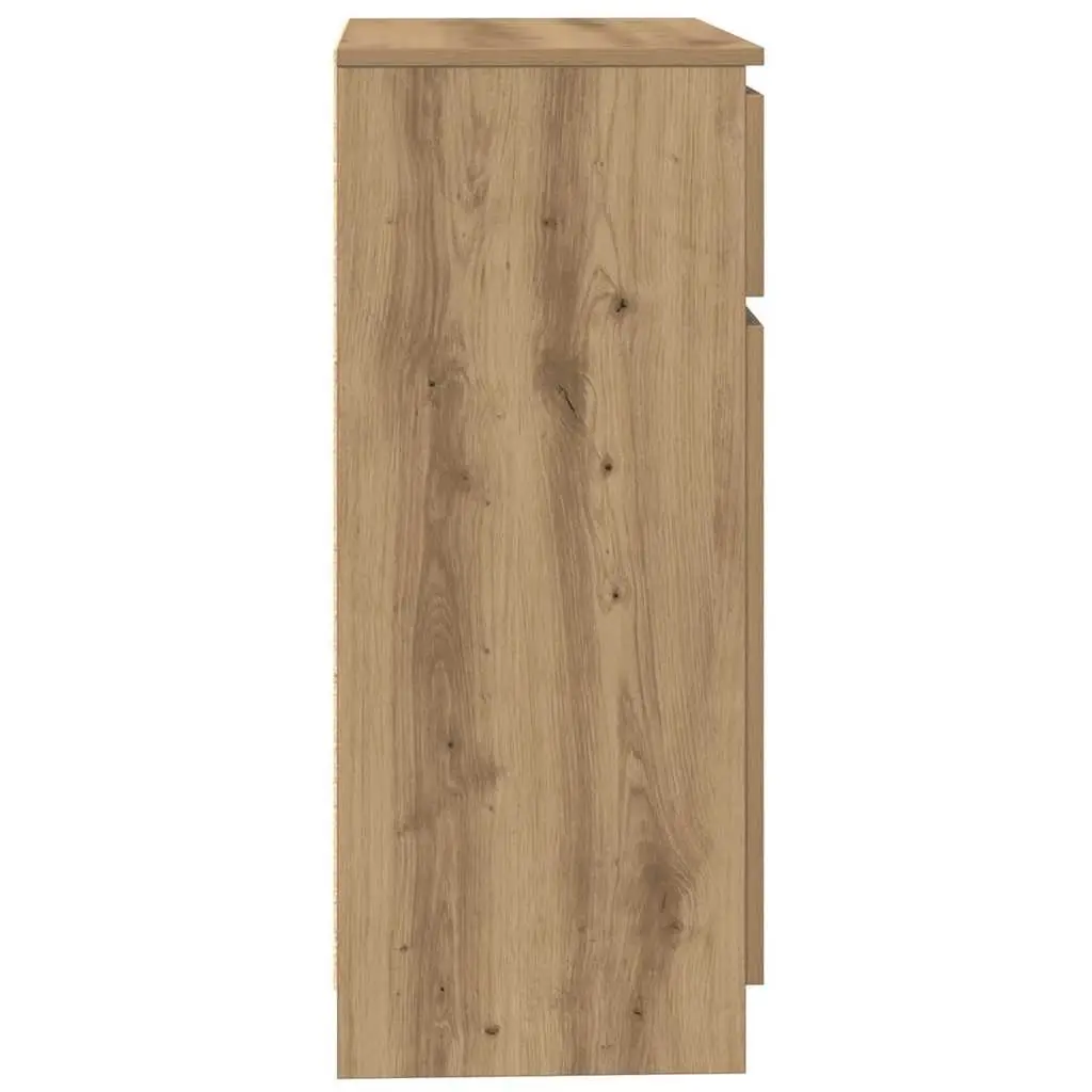 Brown Engineered Wood Sideboard Storage Cabinet