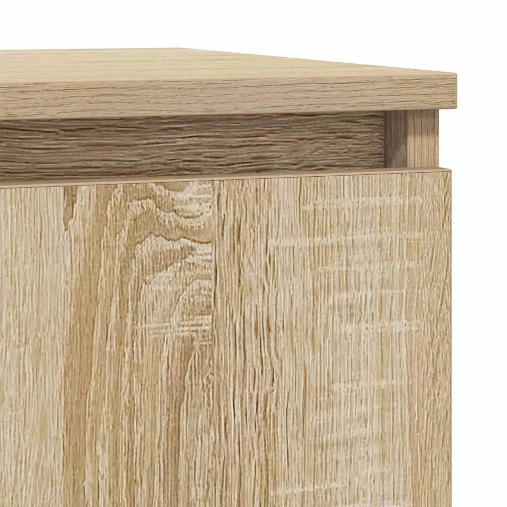 Sideboard with Drawer Brown Engineered Wood Storage Cabinet Living Room