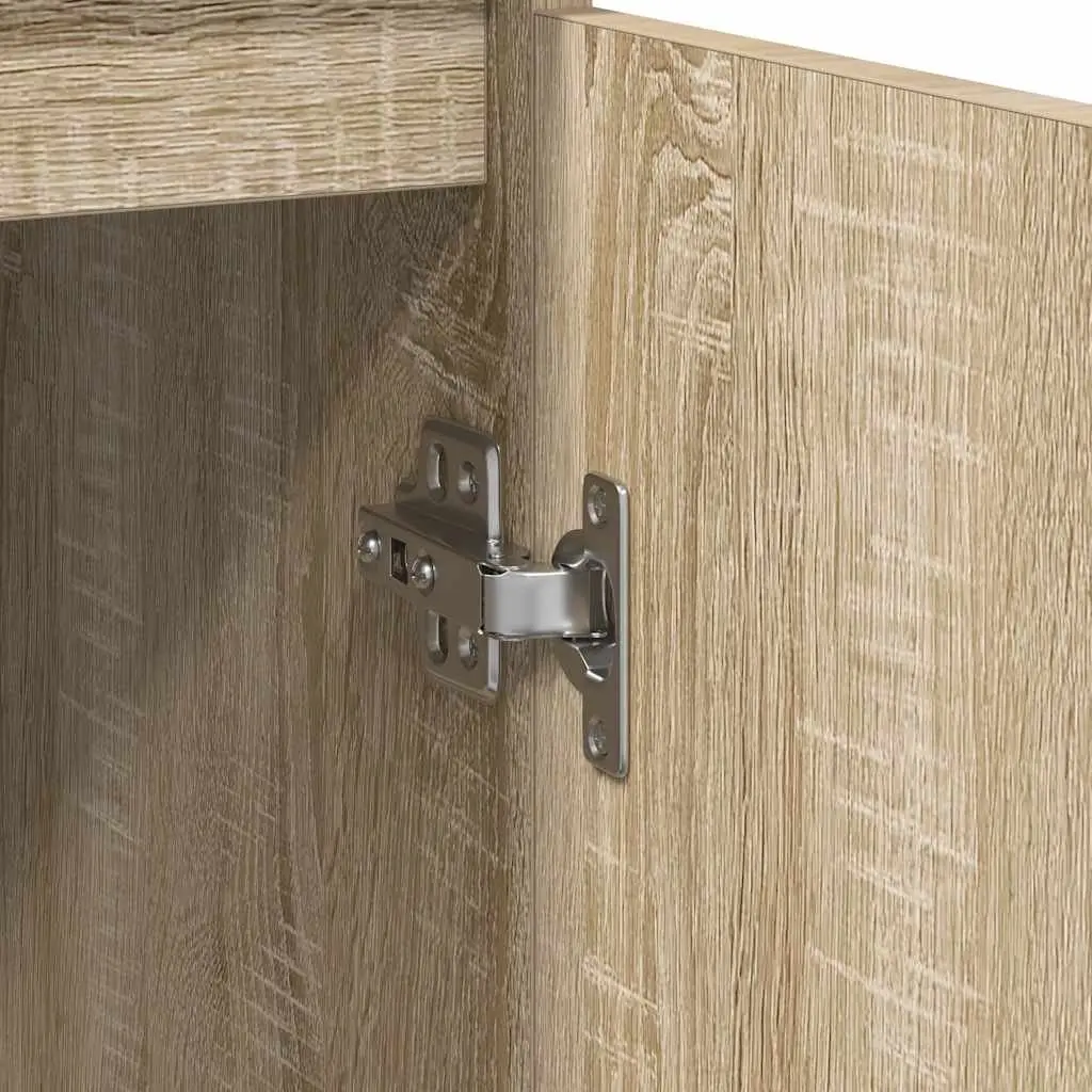 Brown Engineered Wood Sideboard Storage Cabinet