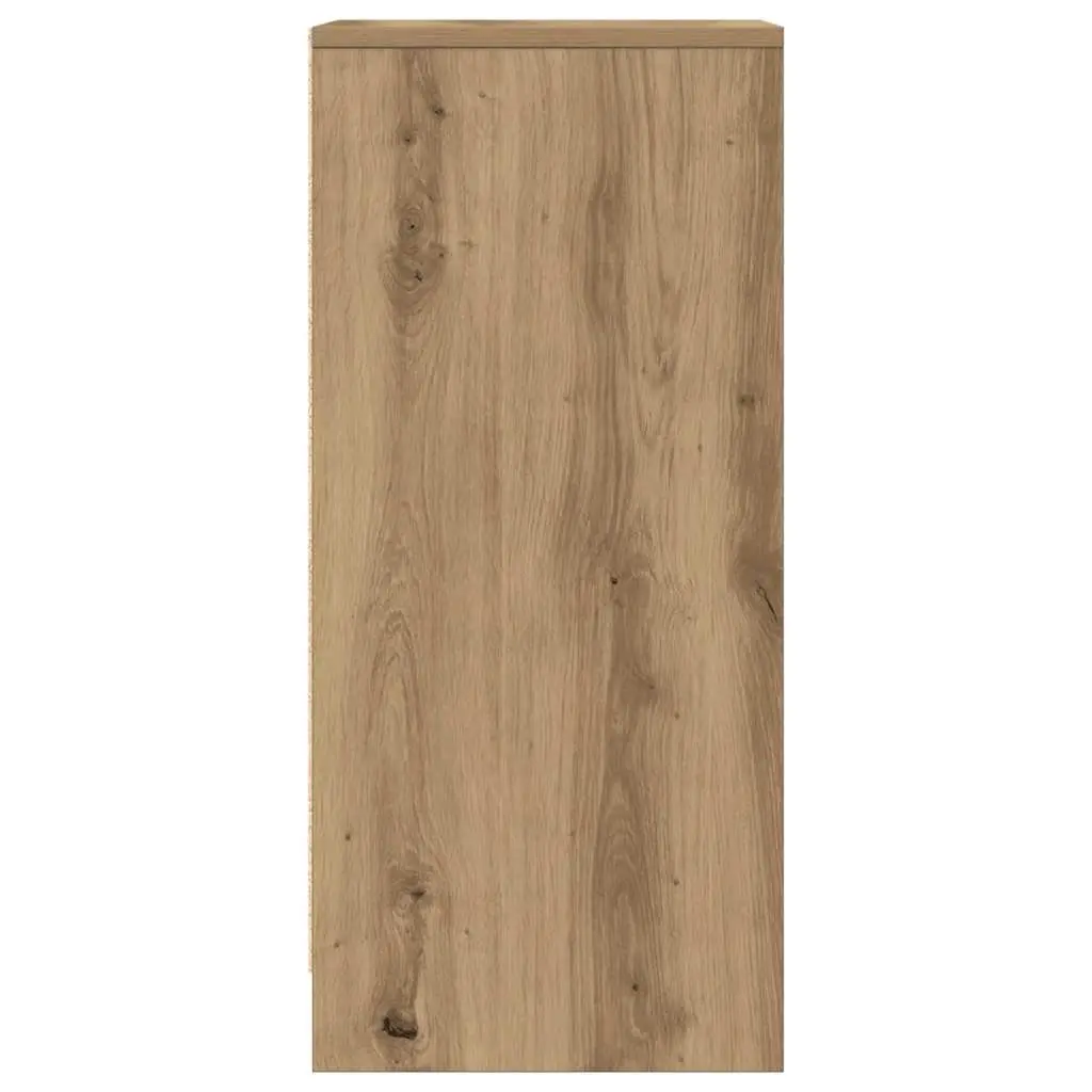 Sideboard Storage Cabinet Brown Engineered Wood Buffet Cupboard Door Organiser
