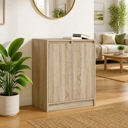 Elegant Brown Sideboard Storage Cabinet for Versatile Spaces