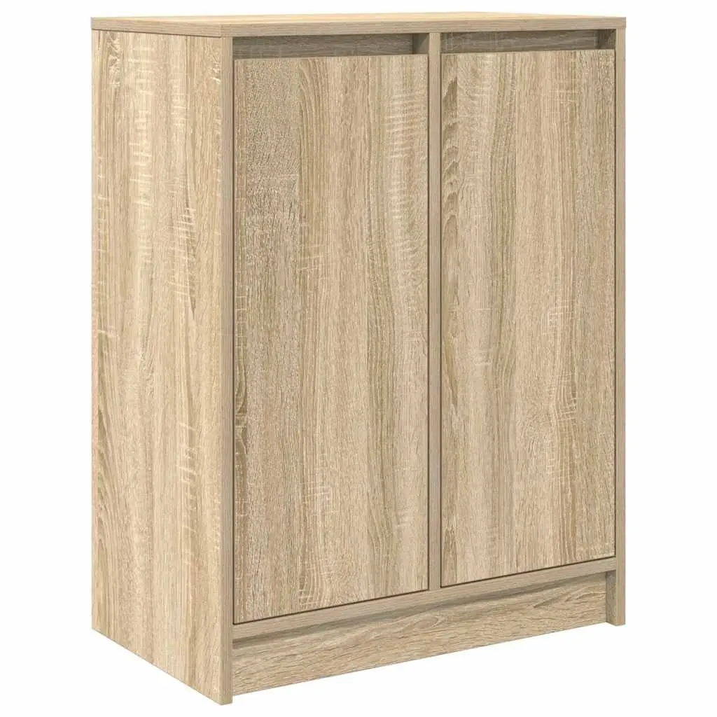 Sideboard Storage Cabinet Engineered Wood Brown Furniture Organiser Buffet