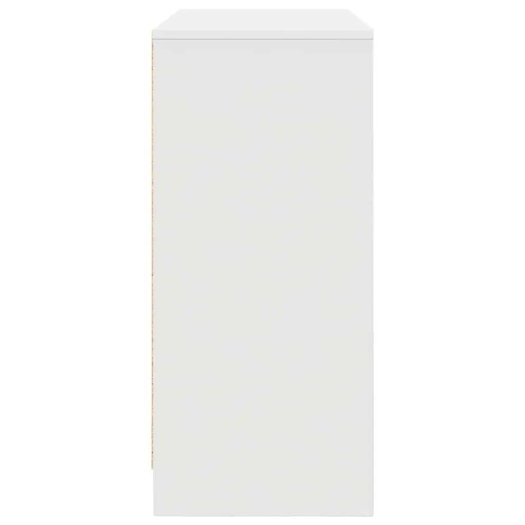 White Sideboard Cabinet 85x34x76cm Engineered Wood Storage Buffet Dining Room