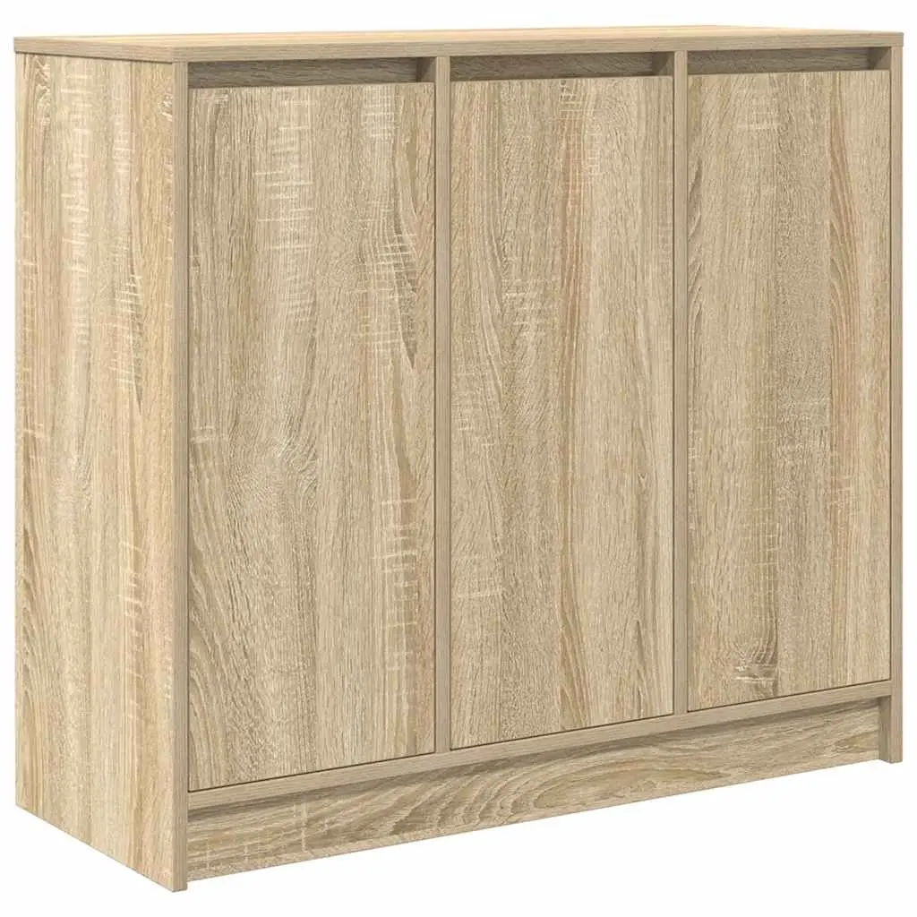 Sideboard Sonoma Oak 85x34x76 cm Engineered Wood Storage Cabinet