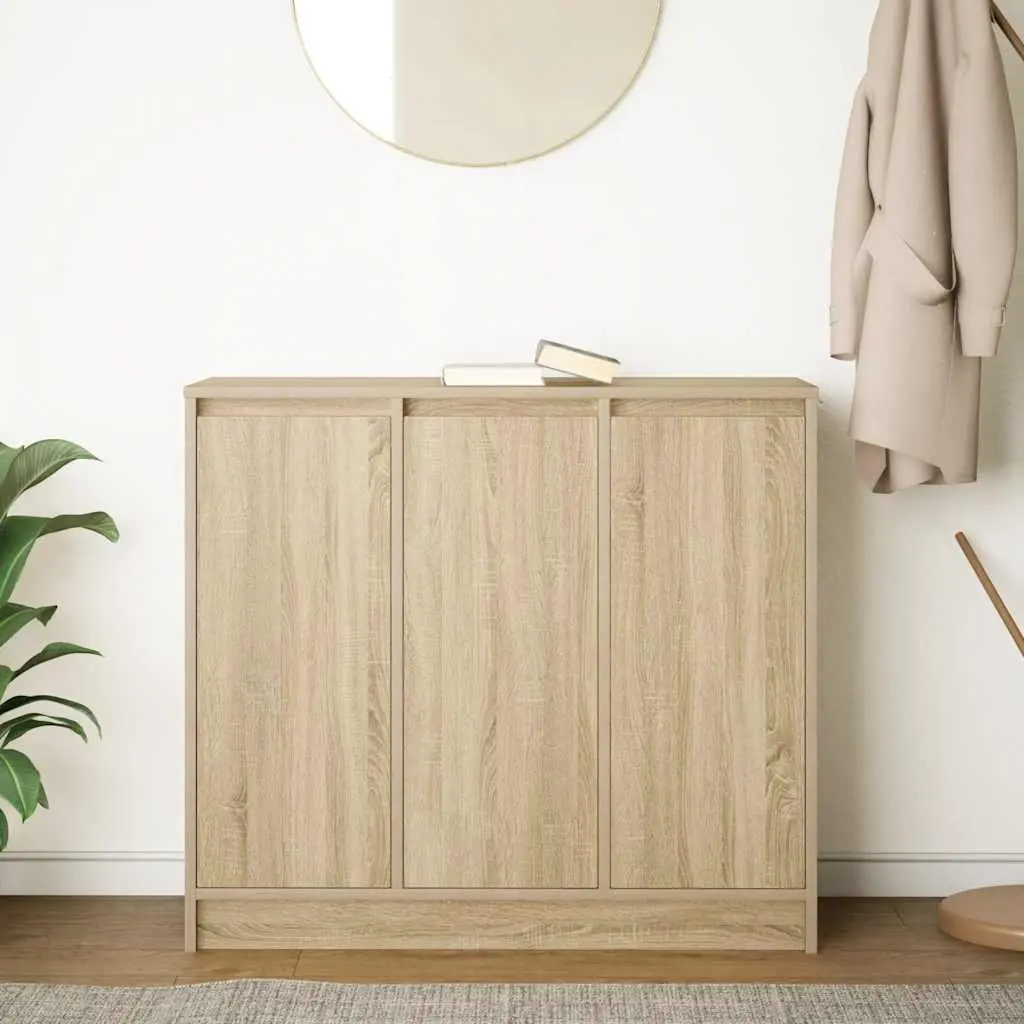Sideboard Sonoma Oak 85x34x76 cm Engineered Wood Storage Cabinet