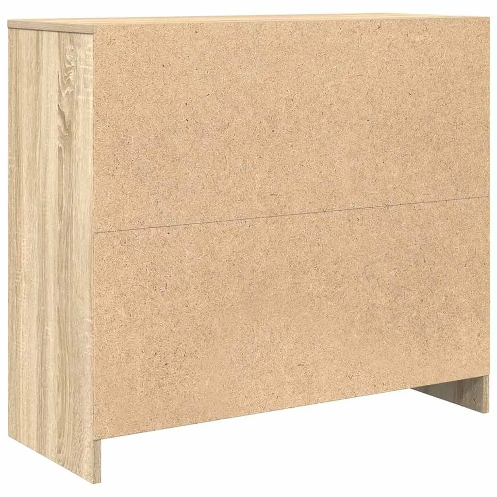 Sideboard Sonoma Oak 85x34x76 cm Engineered Wood Storage Cabinet