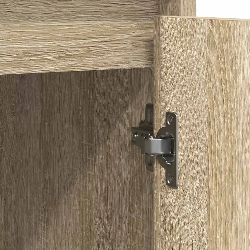 Sideboard Sonoma Oak 85x34x76 cm Engineered Wood Storage Cabinet